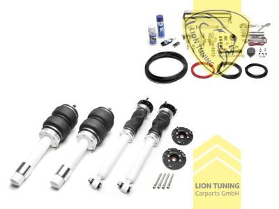 11,5L Tank chrom / ViAir Kompressor chrom, fest, weiss, nicht für Touring, Allrad, M5, Alpina und Niveauregulierung, Stahl verzinkt, Eintragungspflichtig / Teilegutachten wird nach Kauf spezifisch ausgestellt