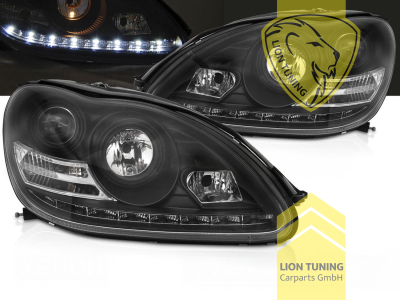 Xenon, HID, schwarz, nur passend für Fahrzeuge mit Original Xenon, Abblendlicht D2S / Fernlicht H7, Blinkerbirnen BAU15S, elektrisch verstellbar - Stellmotor integriert, Eintragungsfrei / mit E-Prüfzeichen