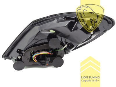 LED, mit LED Blinker, dynamischer LED Blinker, schwarz, nur passend bei Fahrzeugen mit Original Halogen Rückleuchten, Eintragungsfrei / mit E-Prüfzeichen