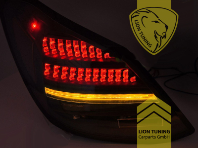 LED, mit LED Blinker, dynamischer LED Blinker, schwarz, nur passend bei Fahrzeugen mit Original Halogen Rückleuchten, Eintragungsfrei / mit E-Prüfzeichen