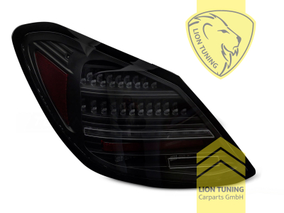 LED, mit LED Blinker, dynamischer LED Blinker, schwarz, smoke, nur passend bei Fahrzeugen mit Original Halogen Rückleuchten, Eintragungsfrei / mit E-Prüfzeichen
